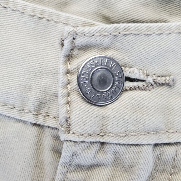 Levis Jeans Mens 29x30 Tan 514 Classic Straight Cotton Denim - Picture 11 of 13